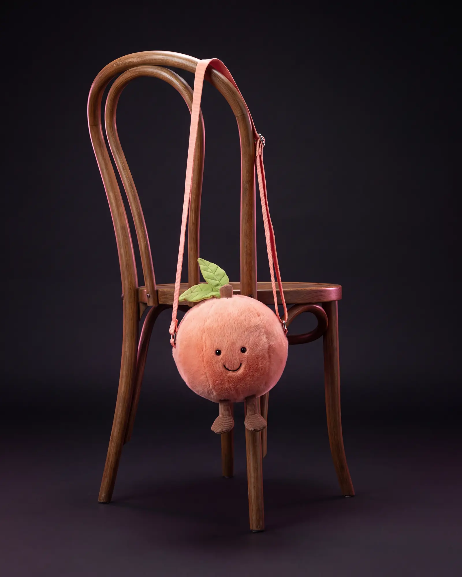 Amuseables Peach Shoulder Bag, a second view.