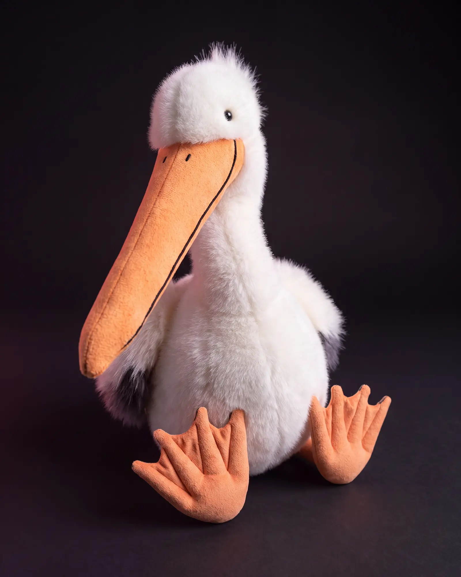 Keli Pelican on a dark studio background.
