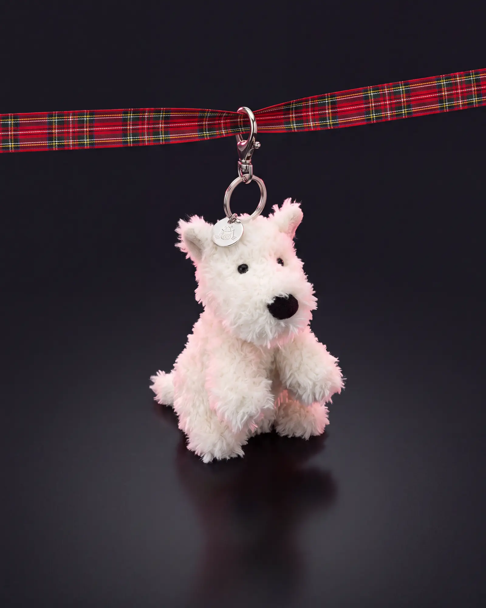 Munro Scottie Dog Bag Charm, a second view.
