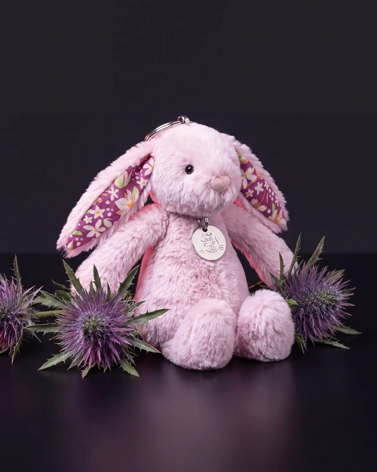 Thistlepop Blossom Bunny Bag Charm, a second view.
